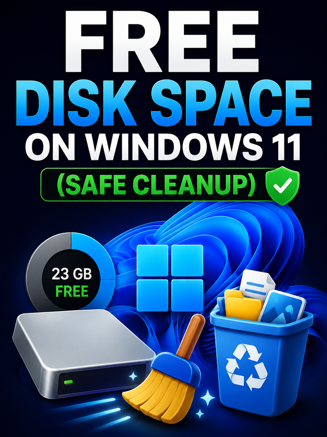 Free Disk Space on Windows 11 (Safe Cleanup)
