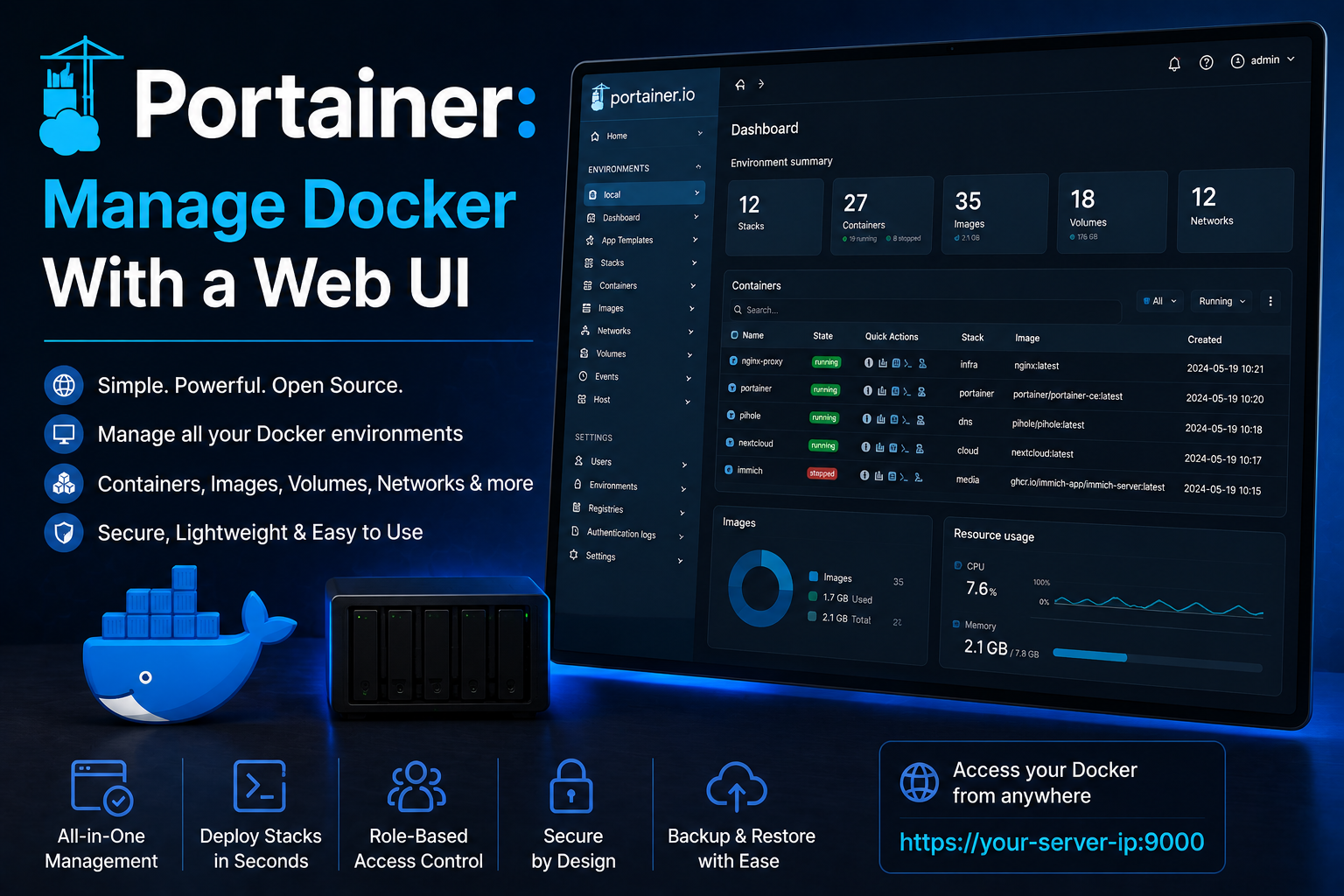 Portainer: Manage Docker With a Web UI