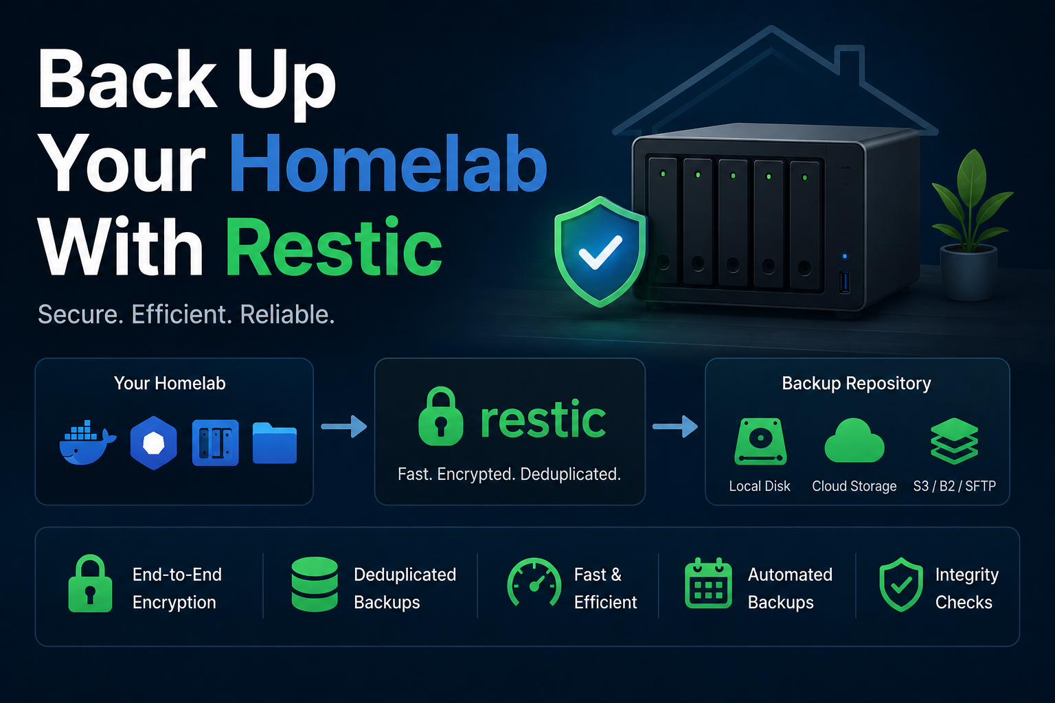 Back Up Your Homelab With Restic